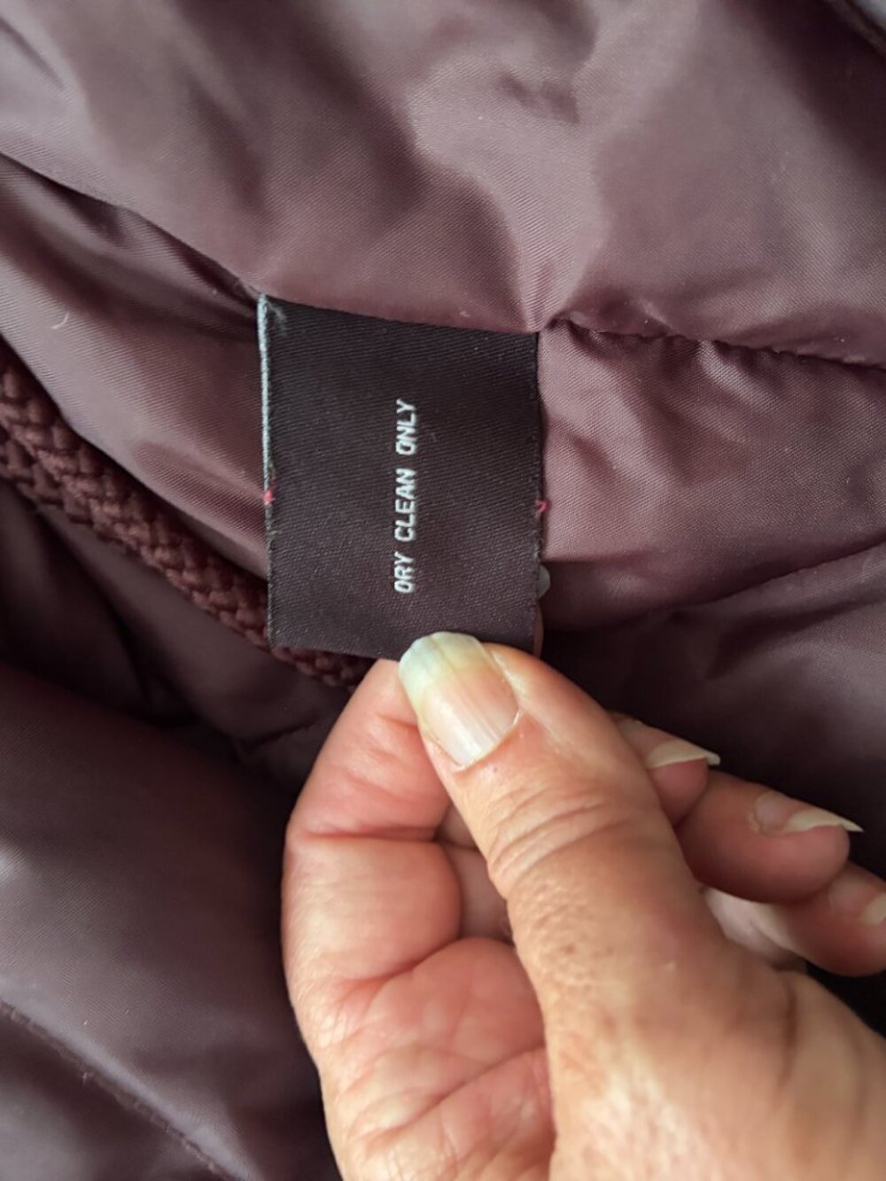 Bromley Sport Extra Long Down Coat Size XL Burgundy Detachable Hood - Picture 9 of 10